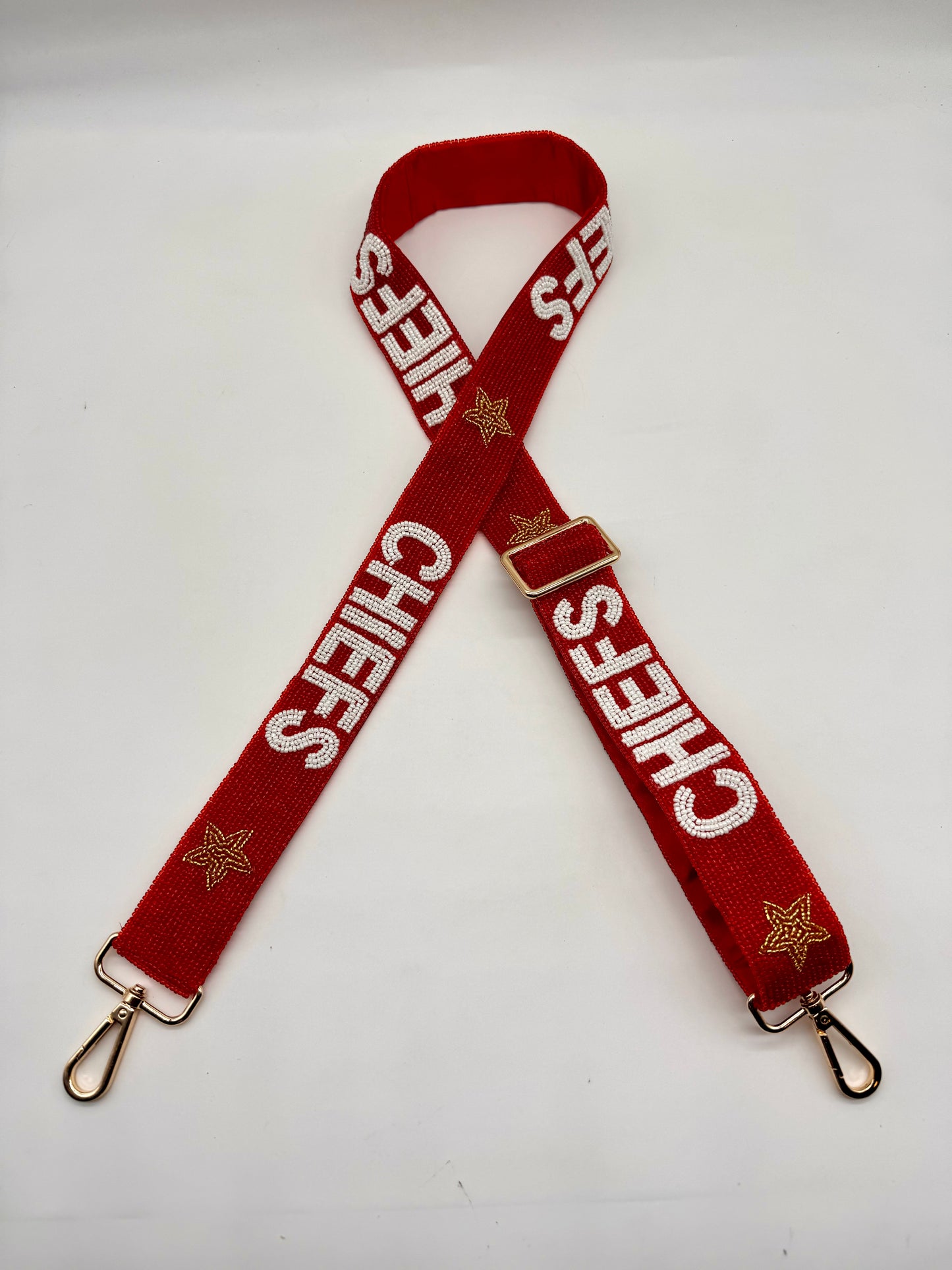 Chiefs You're A Star RED Handmade Beaded Strap