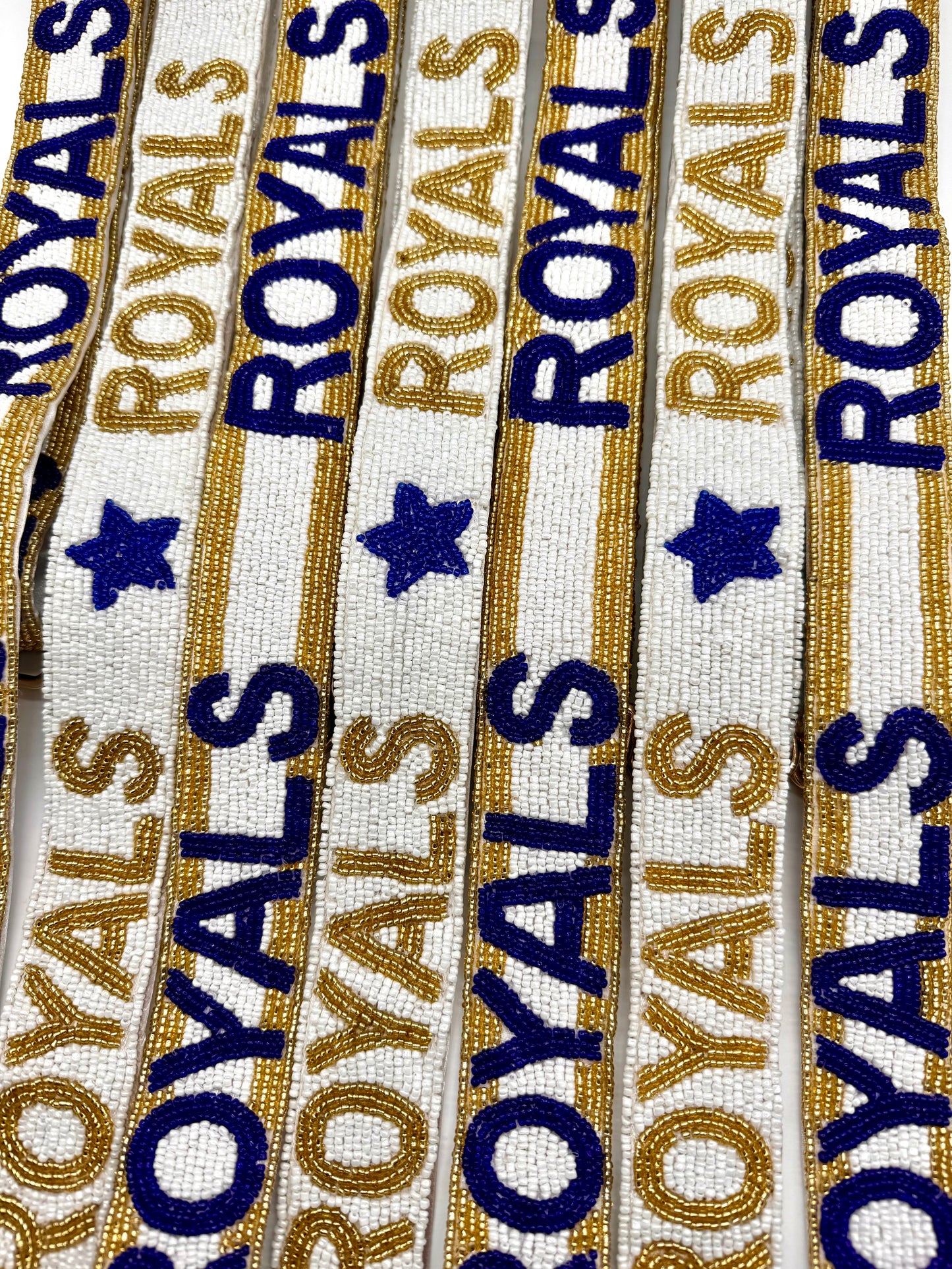 Royals Stars or Stripes Handmade Beaded Strap