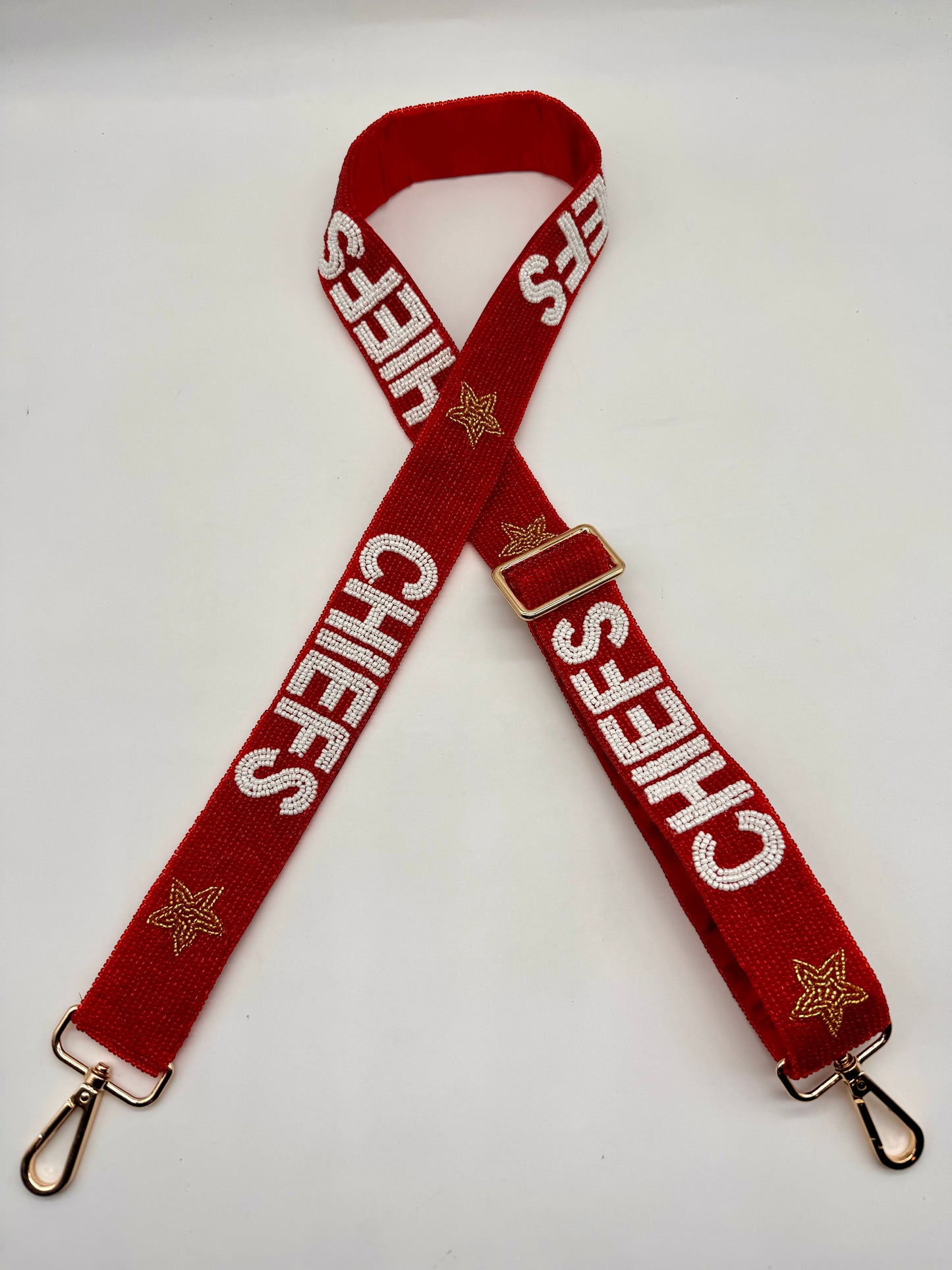 Chiefs You're A Star RED Handmade Beaded Strap