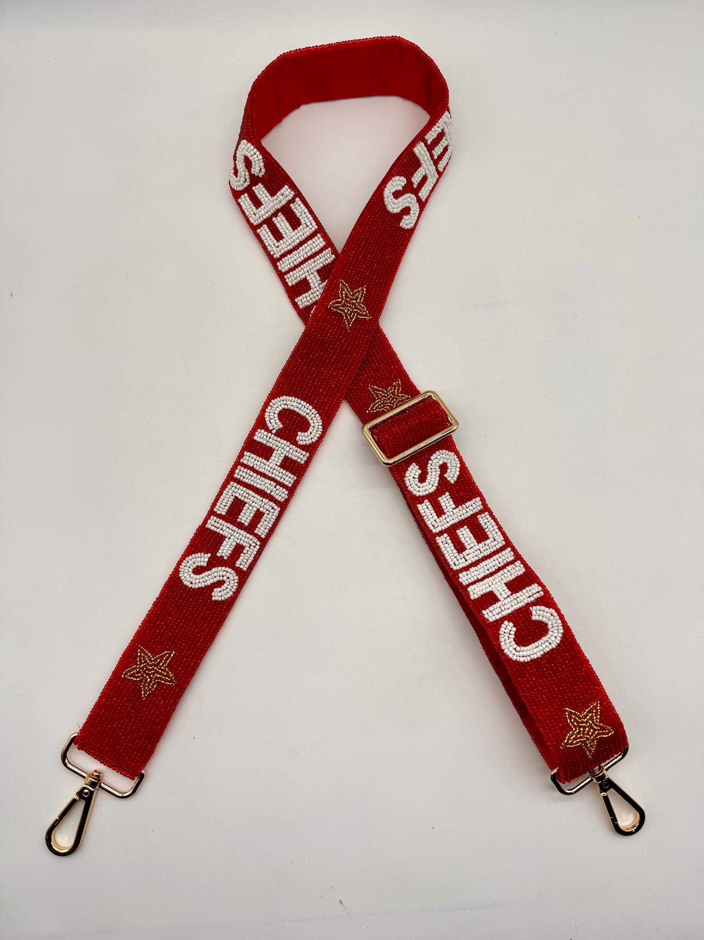 Chiefs You're A Star RED Handmade Beaded Strap