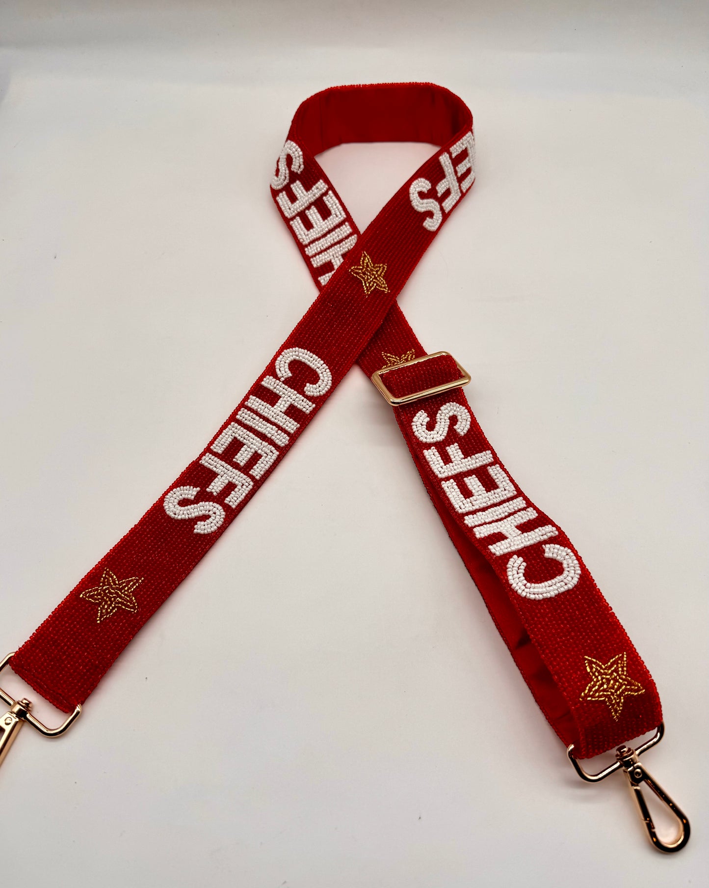 Chiefs You're A Star RED Handmade Beaded Strap