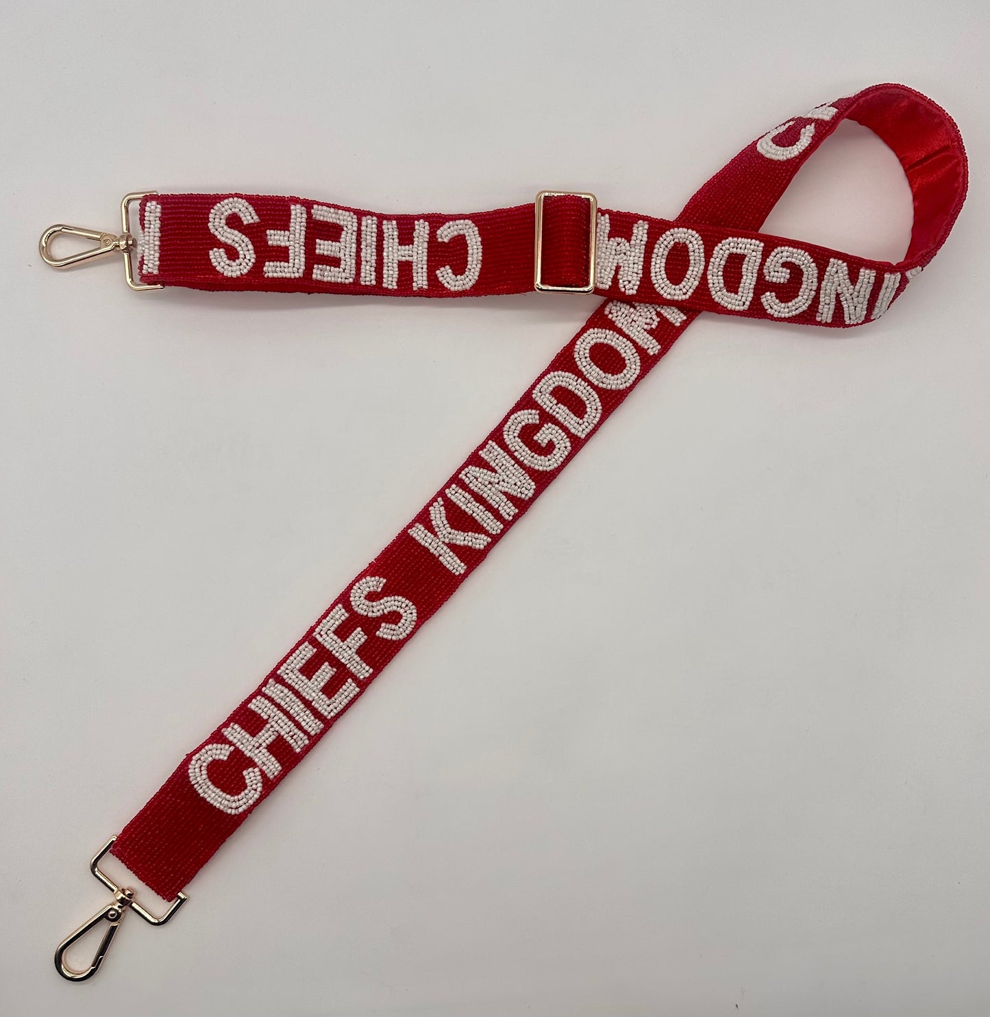 Chiefs Kingdom Beaded Adjustable Purse Strap