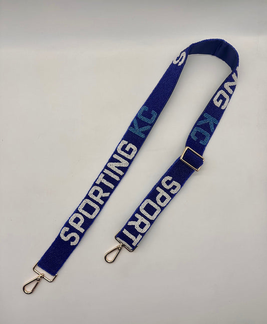 SPORTING KC Beaded Adjustable Purse Strap.  Kansas City