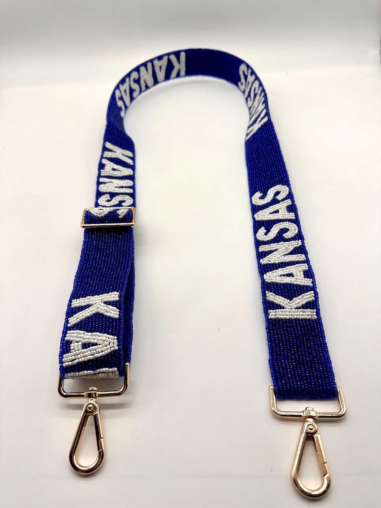 Kansas Adjustable Purse Strap to cheer on KU.  Kansas Jayhawks