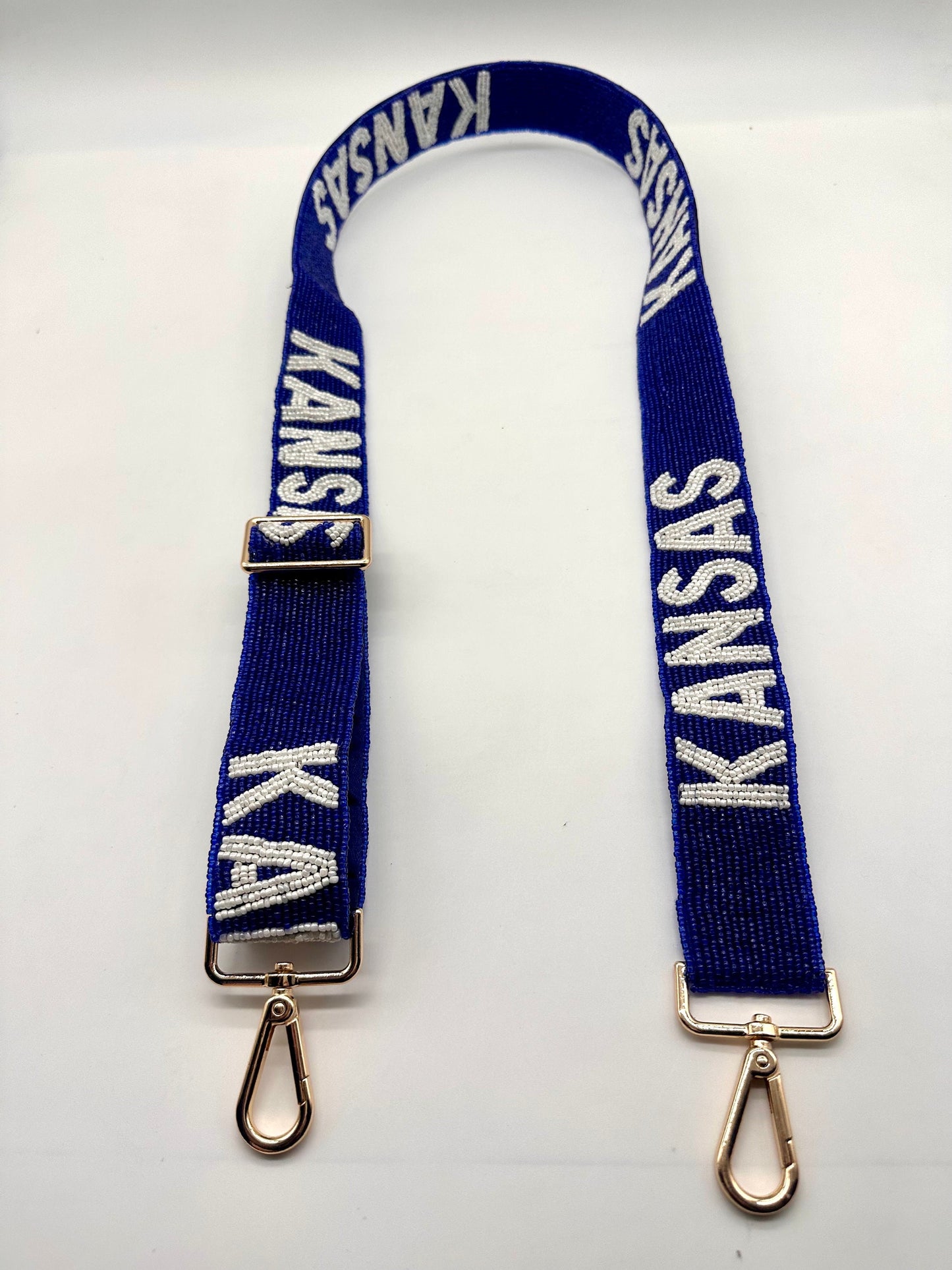 Kansas Adjustable Purse Strap to cheer on KU.  Kansas Jayhawks