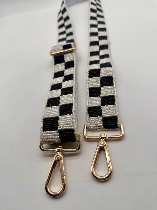 Black and White Checkered Strap