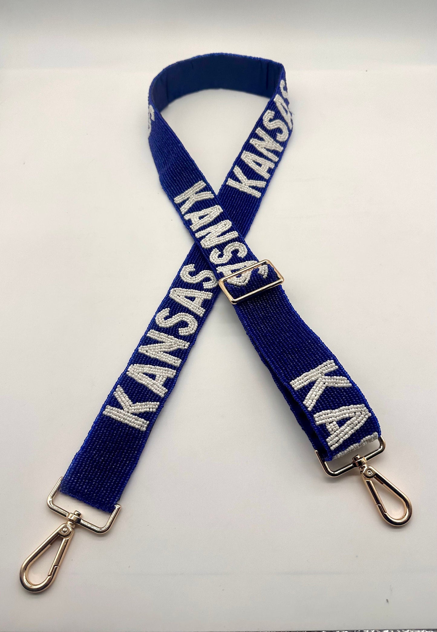 Kansas Adjustable Purse Strap to cheer on KU.  Kansas Jayhawks