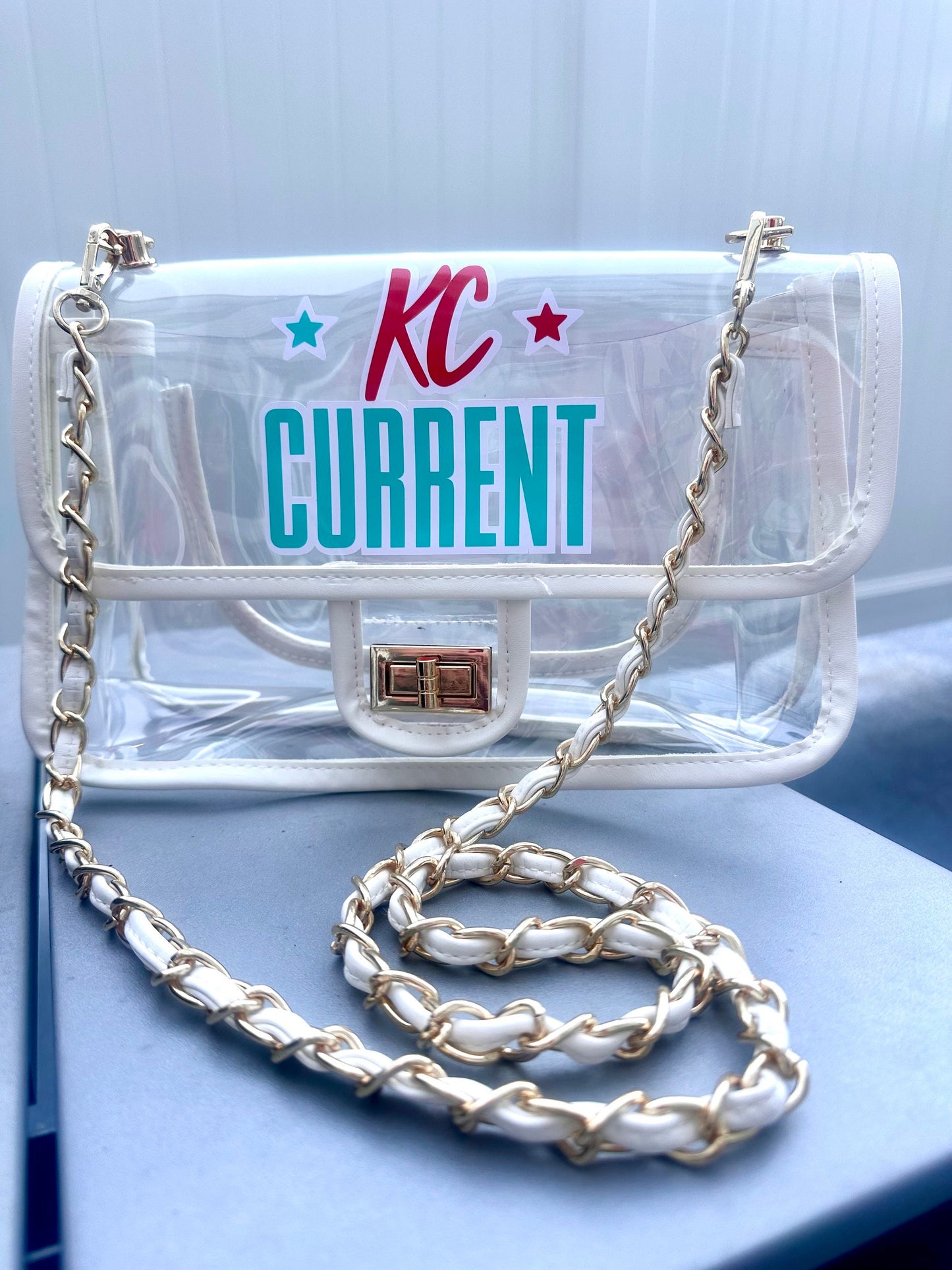 KC Current Crossbody purse.  KC Baby! Kansas City Current.