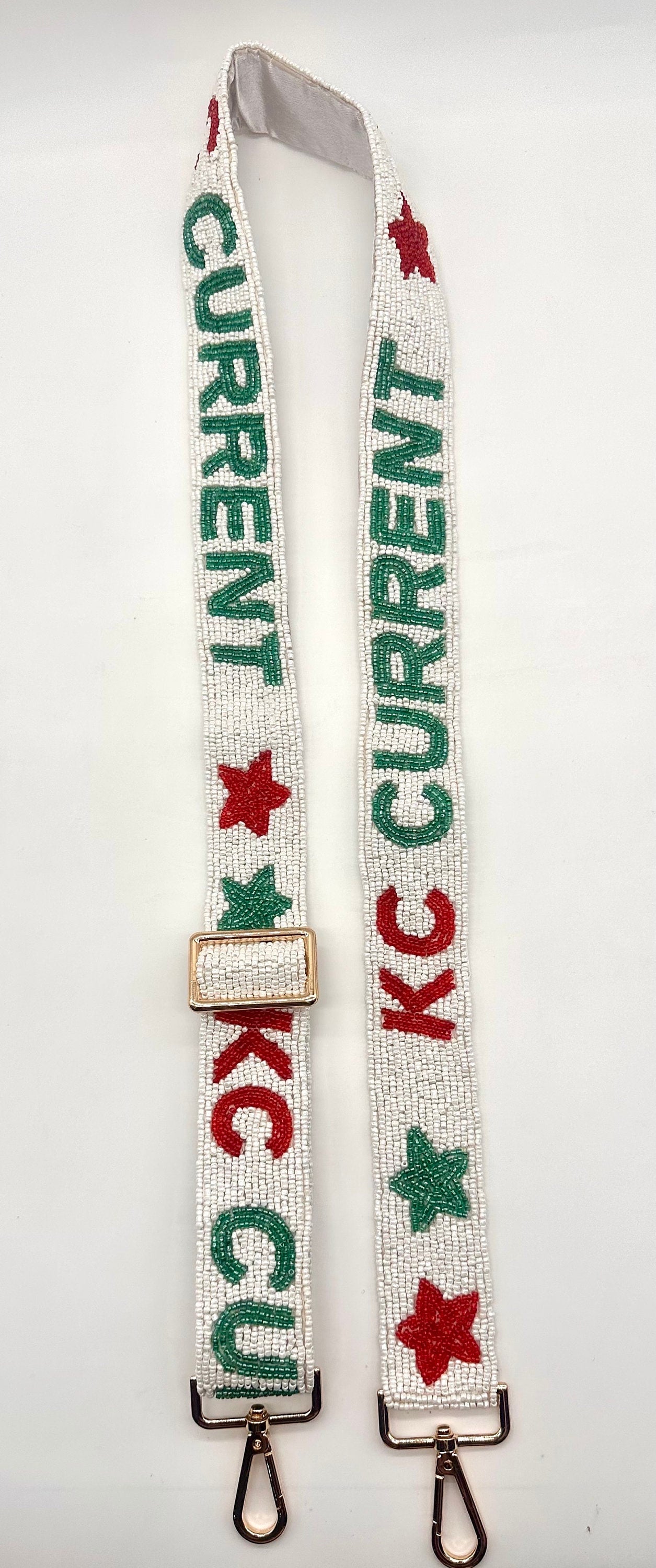 KC CURRENT Beaded Adjustable Handmade Purse Strap.  Kansas City.