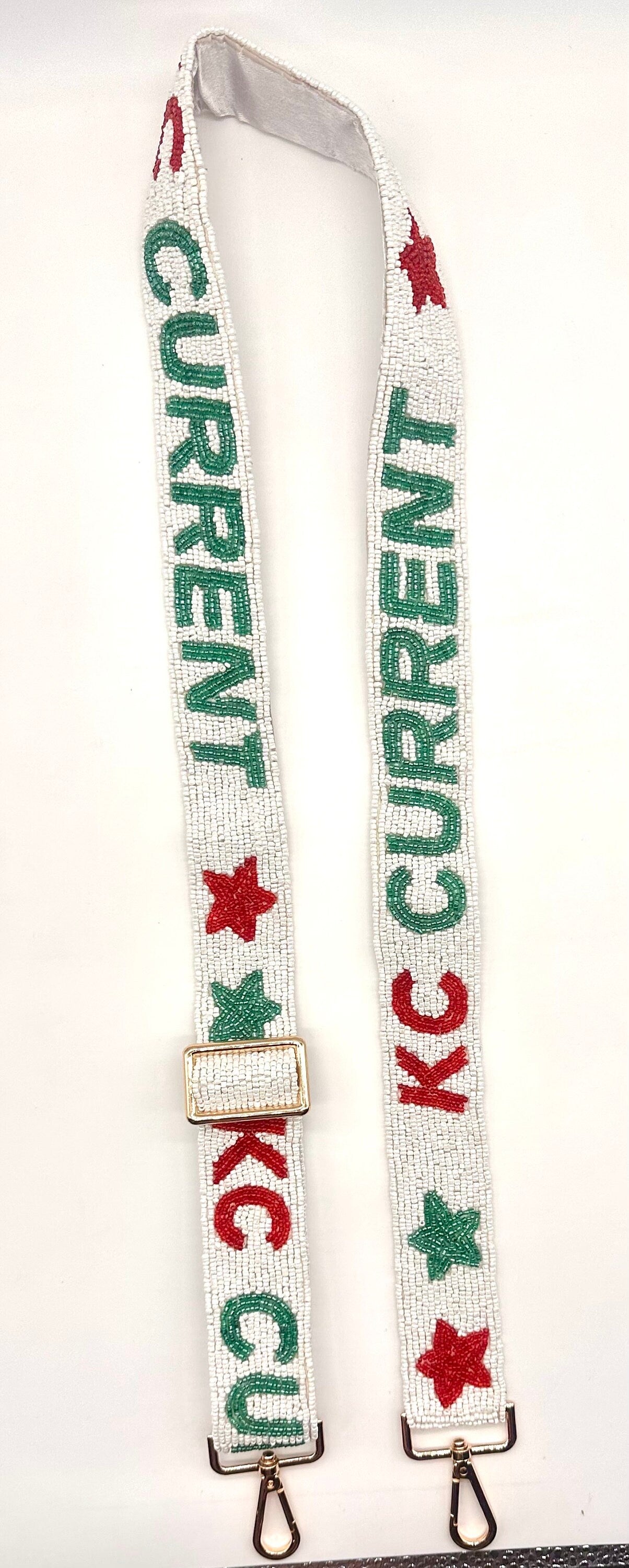 KC CURRENT Beaded Adjustable Handmade Purse Strap.  Kansas City.